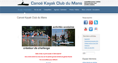 Desktop Screenshot of canoekayak-lemans.net